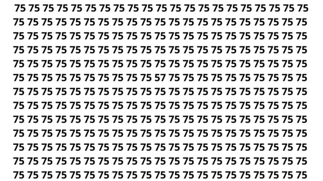 8 segundos para encontrar o número entre multidões de 75 