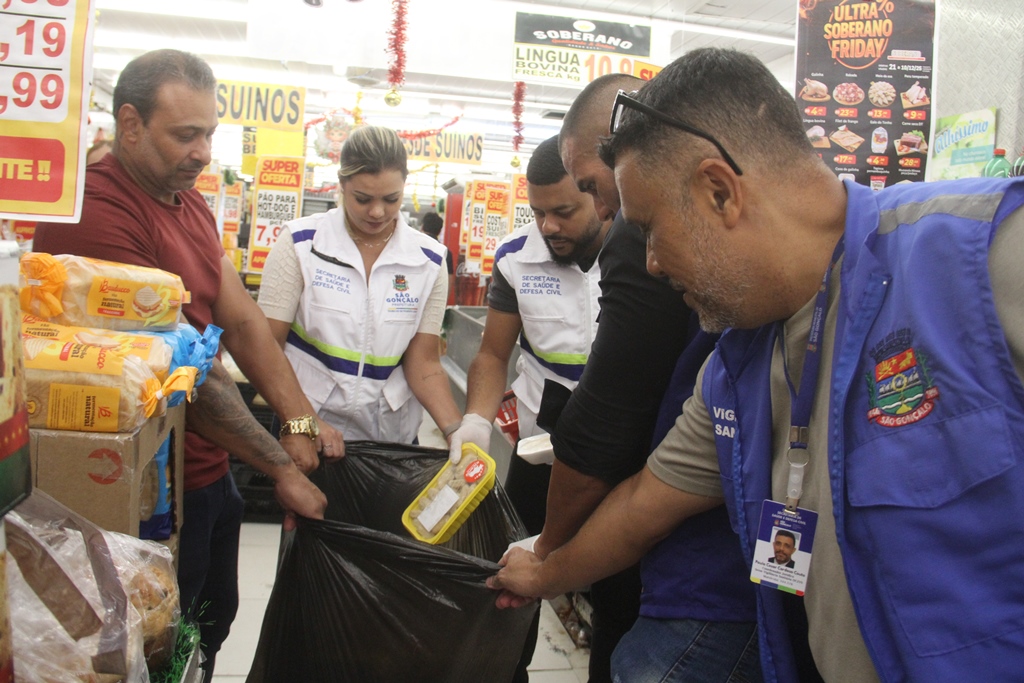 São Gonçalo: mercado sofre interdição após ação da Vigilância