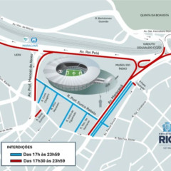 Rio de Janeiro prepara mudanças no trânsito para jogo no Maracanã