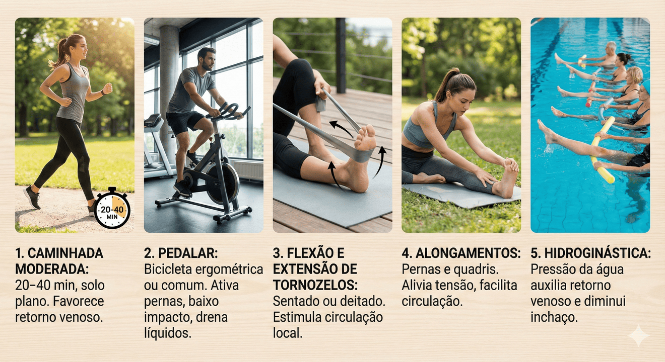 Inchaço no calor? Veja os exercícios que desincham as pernas

