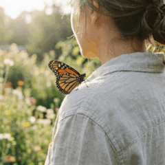 Quando ela pousa diretamente na pele, algumas tradições entendem como um lembrete de mudanças internas em andamento