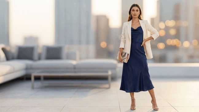 Peças versáteis facilitando a transição do look do dia à noite