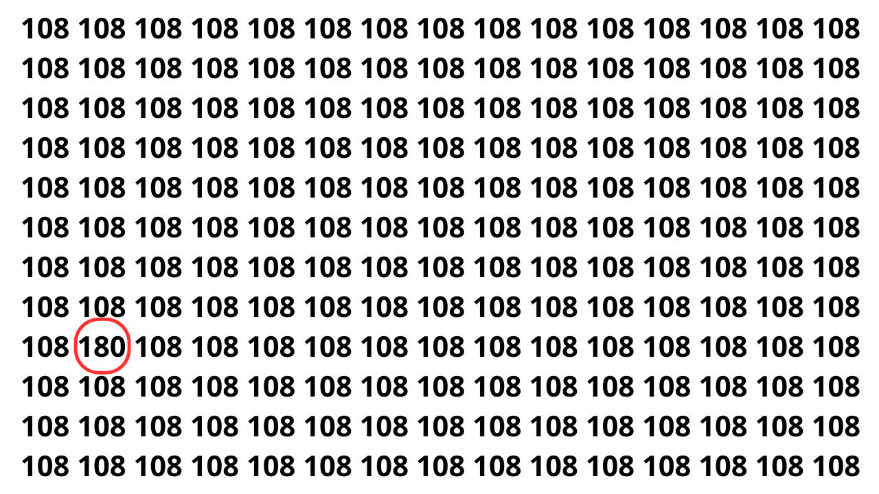 Tem um número camuflado aqui e você tem 10 segundos para encontrá-lo