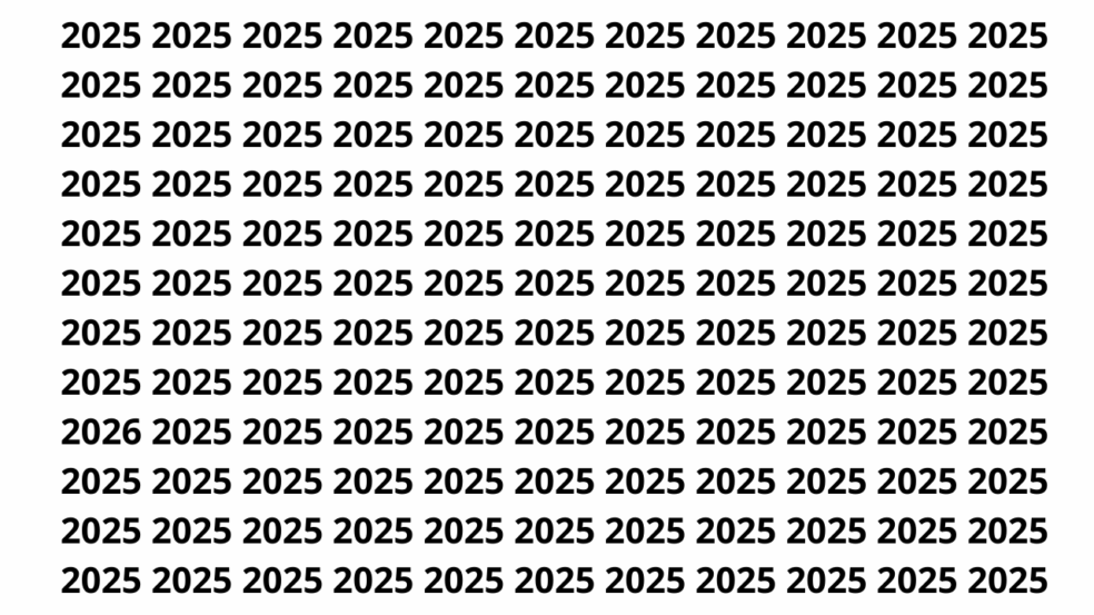 O desafio visual mais difícil de 2025 para quem tem olhar afiado O desafio visual mais difícil de 2025 para quem tem olhar afiado