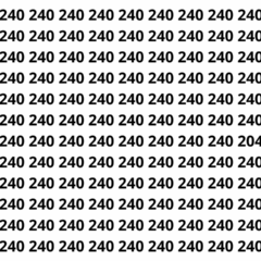 Consegue achar o intruso entre dezenas de 240 em 5 segundos?