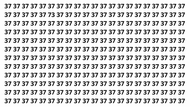 Você tem 8 segundos para encontrar o número diferente nesta sequência