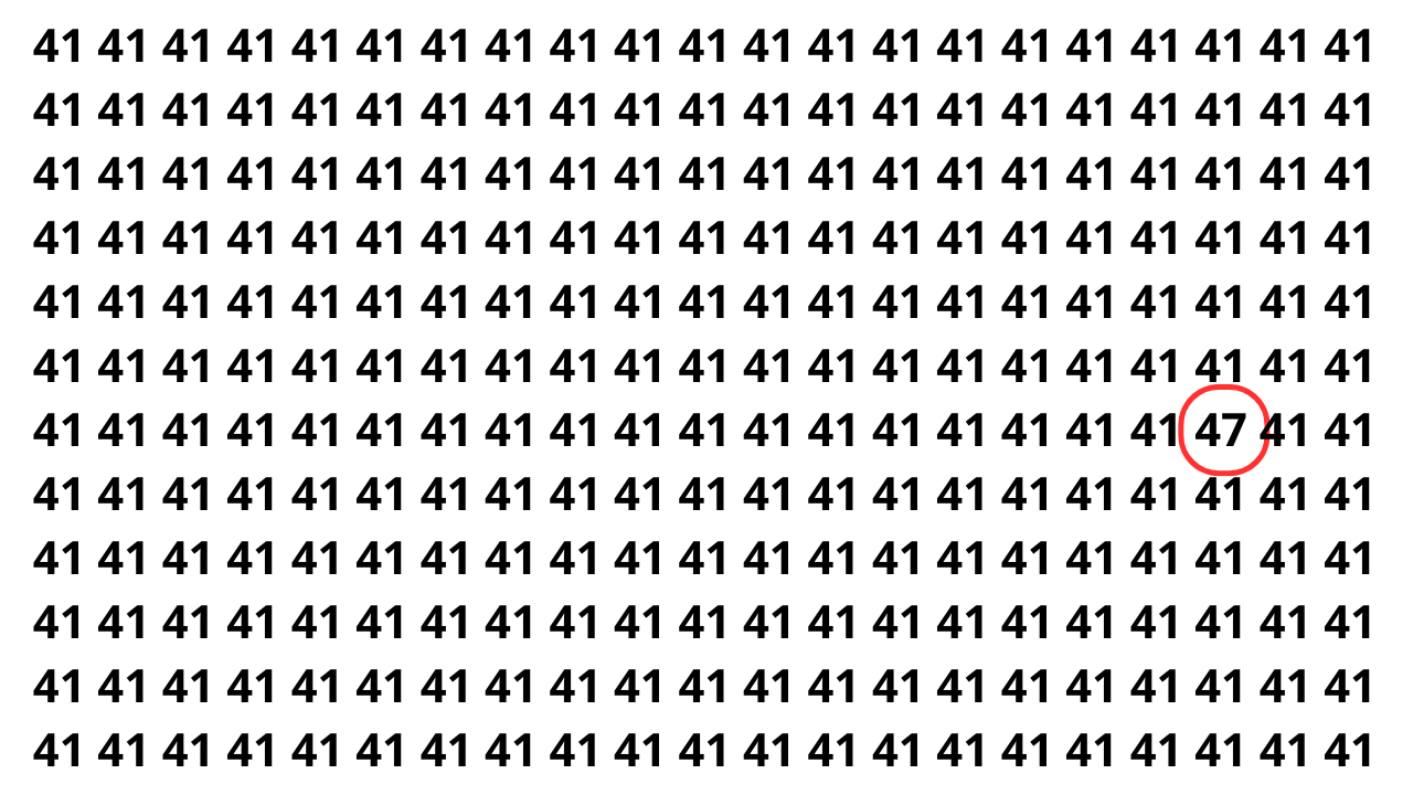 Treine sua visão e encontre o 47 antes que o tempo acabe