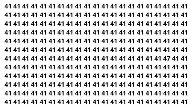 Treine sua visão e encontre o 47 antes que o tempo acabe