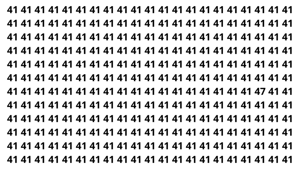 Treine sua visão e encontre o 47 antes que o tempo acabe
