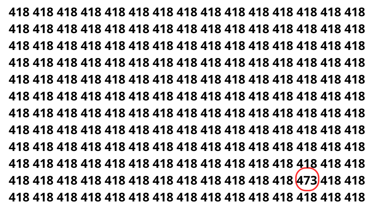 Tem um número diferente nesta imagem e poucos conseguem ver