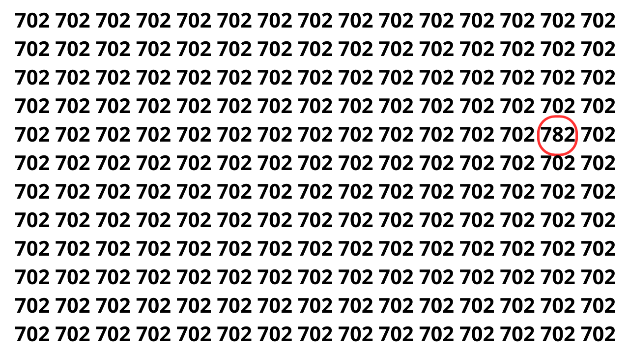 Só os rápidos conseguem achar o número diferente neste desafio