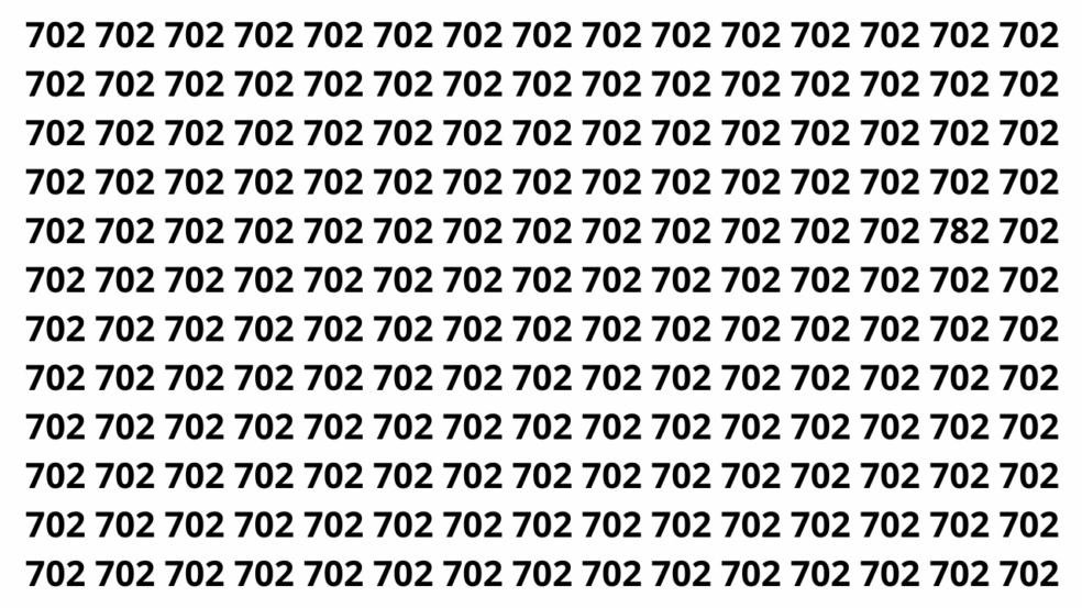 Só os rápidos conseguem achar o número diferente neste desafio