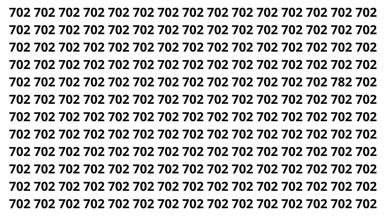 Só os rápidos conseguem achar o número diferente neste desafio