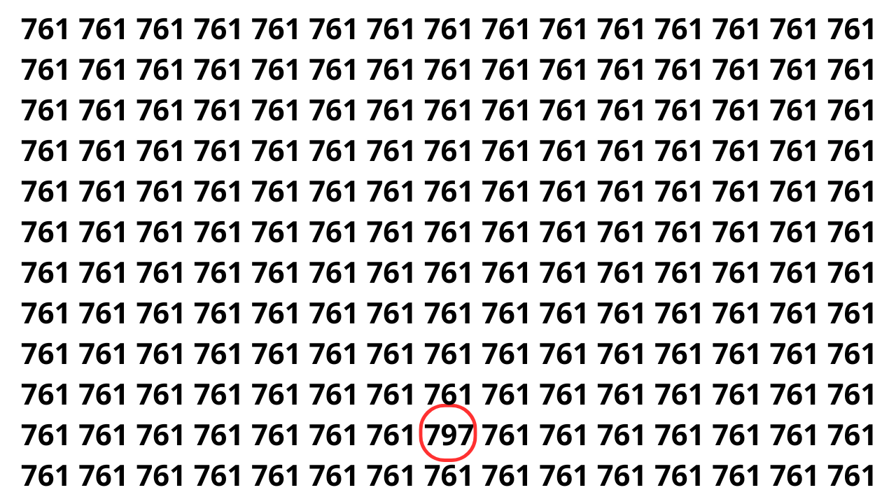 Apenas 5 em cada 20 pessoas encontram o número escondido