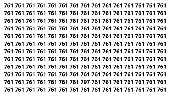 Apenas 5 em cada 20 pessoas encontram o número escondido