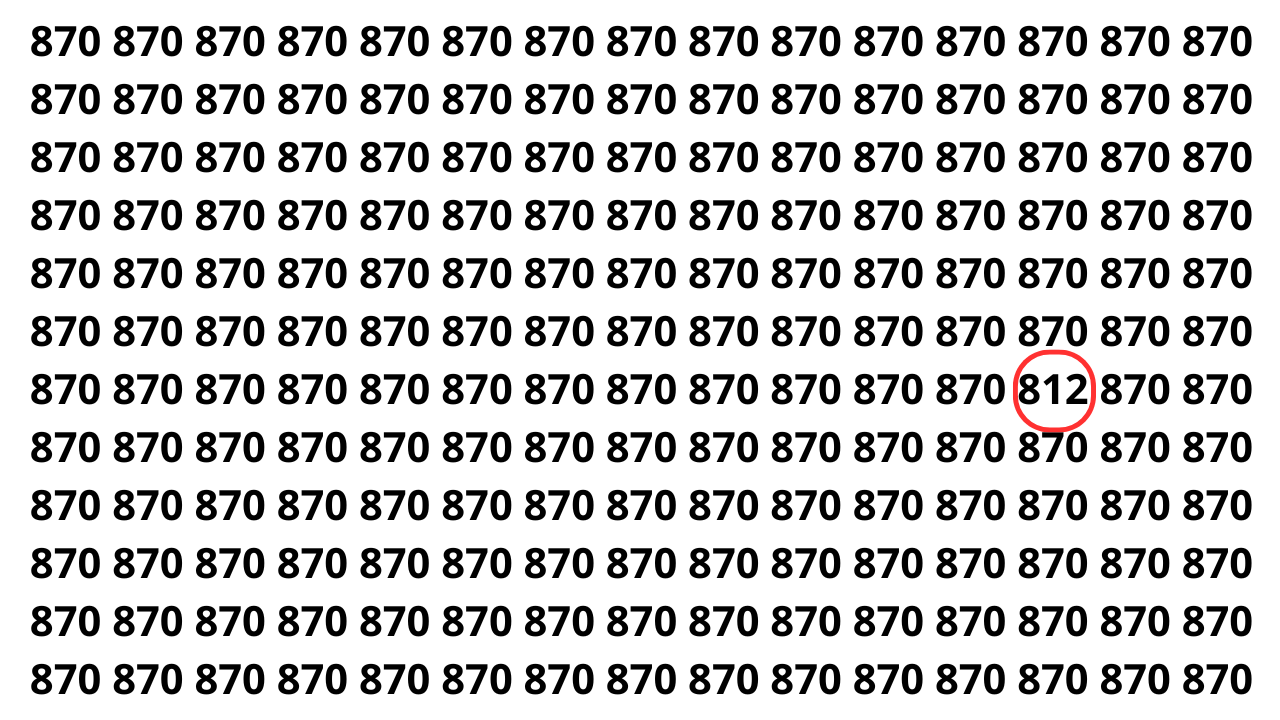 Desafio visual: encontre o número que está escondido em segundos