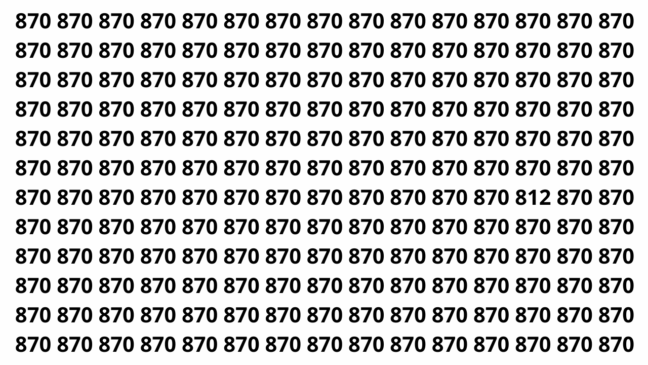 Desafio visual: encontre o número que está escondido em segundos