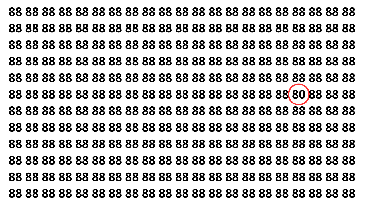 Concentre-se e encontre o n&uacute;mero escondido na ilus&atilde;o de &oacute;tica