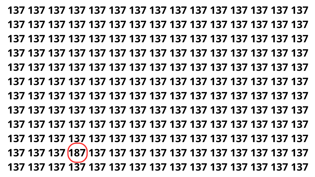 Puzzle viciante: consegue localizar o número escondido na imagem?