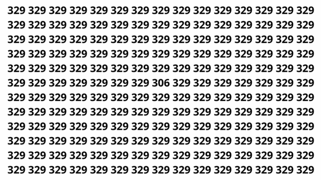 Só os mais rápidos acham o 306 neste desafio visual