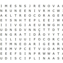 Você consegue encontrar essas 6 palavras no caça-palavras?