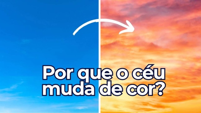Por que o céu é azul de dia e laranja ao pôr do sol?