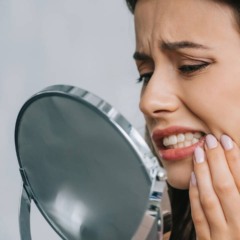 Pessoa refletindo sobre sonho com dentes quebrando, ligado a estresse e preocupações com a saúde bucal