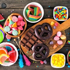 magem simboliza o desejo por doces e a rela&ccedil;&atilde;o entre fome emocional e rotina di&aacute;ria