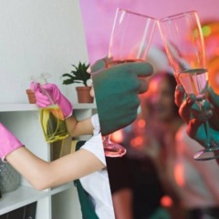 Casa impecável no Ano Novo com uma limpeza rápida e prática