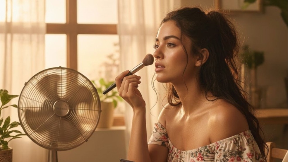 Aprenda a manter a maquiagem intacta nos dias quentes Aprenda a manter a maquiagem intacta nos dias quentes