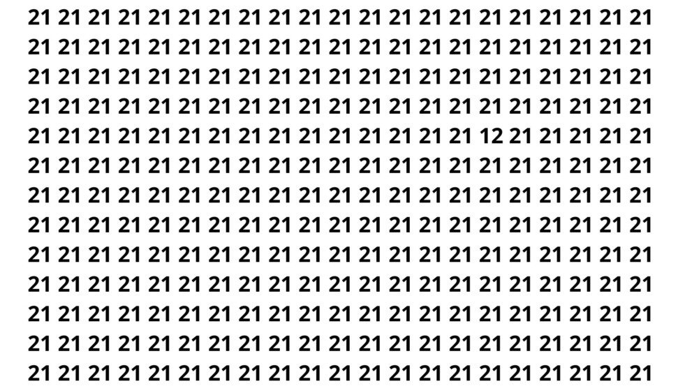 Apenas 1 em cada 5 pessoas consegue achar o número escondido em segundos Apenas 1 em cada 5 pessoas consegue achar o número escondido em segundos