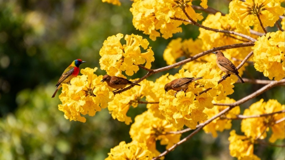 A planta que atrai pássaros e transforma qualquer jardim em refúgio natural