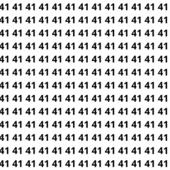 Apenas poucos conseguem achar o número secreto entre tantos 41