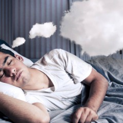 Cena simb&oacute;lica sobre sonhos recorrentes relacionados a estresse, ansiedade e descanso interrompido.