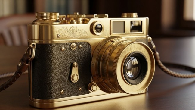 A história da câmera banhada a ouro que se tornou uma relíquia milionária para colecionadores
