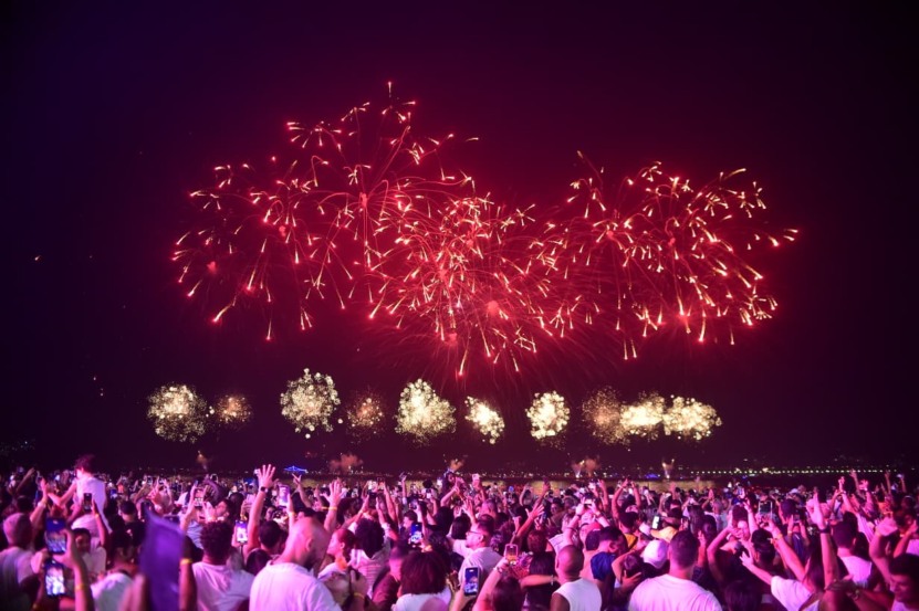 Foto: Claudio Fernandes | Fogos em Niterói