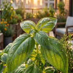 Horta forte e saudável em apartamento