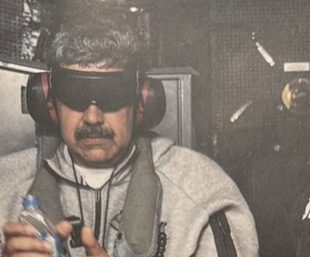 Trump publica foto de Maduro algemado e fala em futuro da Venezuela