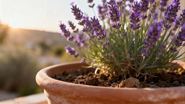 Plantar lavanda em vaso exige atenção ao substrato, ao vaso e à exposição solar para evitar apodrecimento