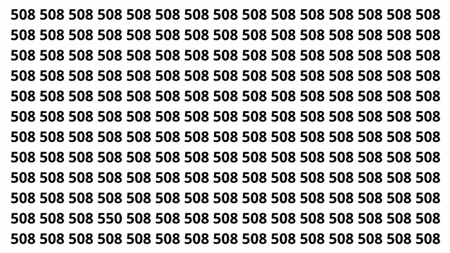 Consegue encontrar o número diferente nesta sequência em 7 segundos?