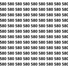 Encontre o 508 entre vários 580 antes que o tempo acabe