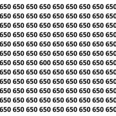 Voc&ecirc; tem 8 segundos para encontrar o n&uacute;mero diferente