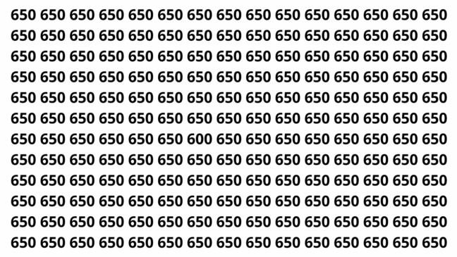 Você tem 8 segundos para encontrar o número diferente