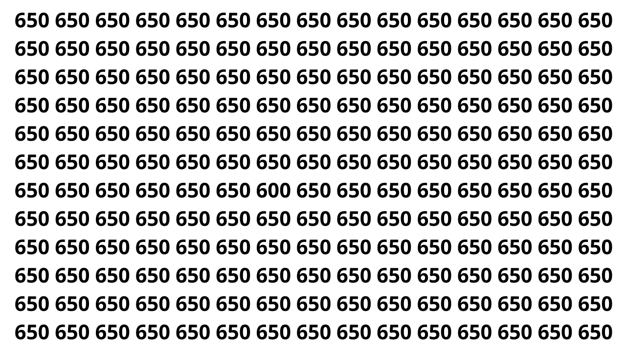 Você tem 8 segundos para encontrar o número diferente