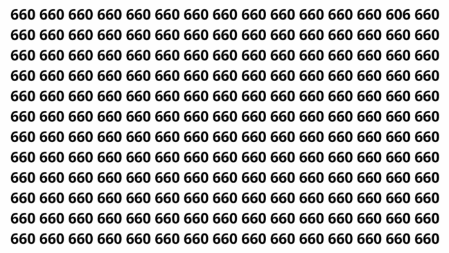 Encontre o número escondido em apenas 7 segundos