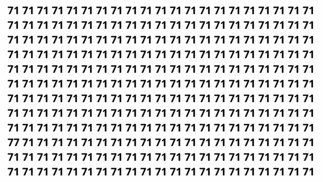 Ilusão de ótica: encontre o número diferente em 8 segundos