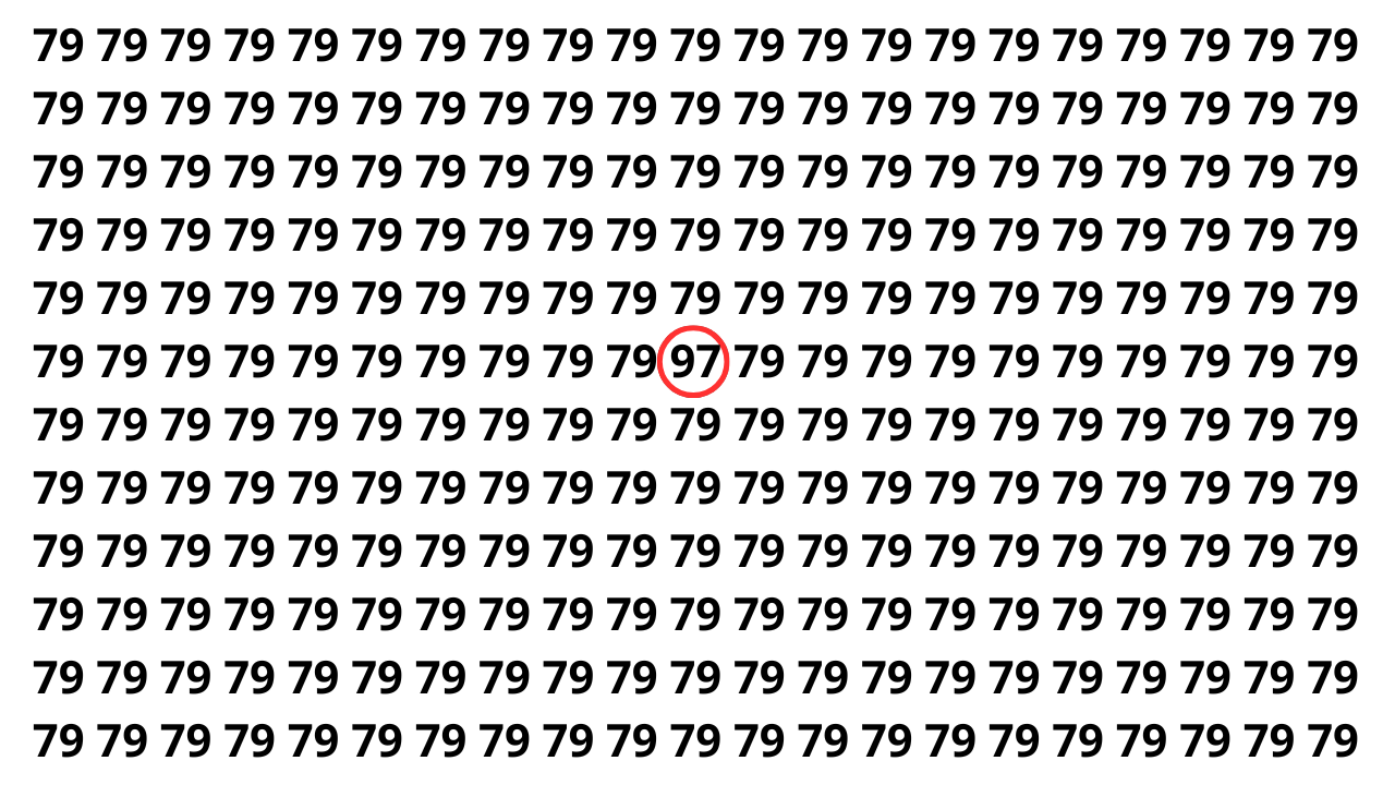 Encontre o n&uacute;mero escondido em 8 segundos e teste sua vis&atilde;o