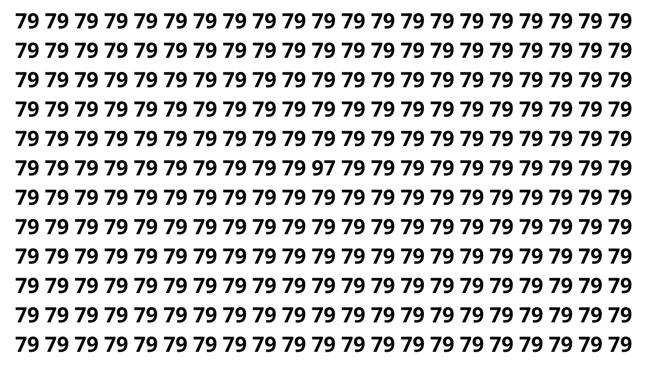 Encontre o n&uacute;mero escondido em 8 segundos e teste sua vis&atilde;o