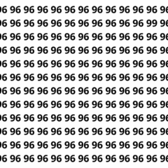 Encontre o 99 entre os números 96 em menos de 10 segundos
