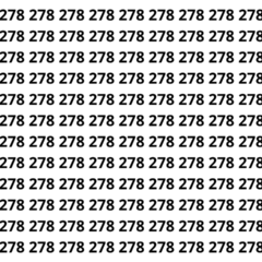 Encontre o número 218 entre os números 278 em menos de 8 segundos